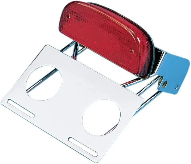 Drag Specialties Custom Taillight With Chrome Bracket