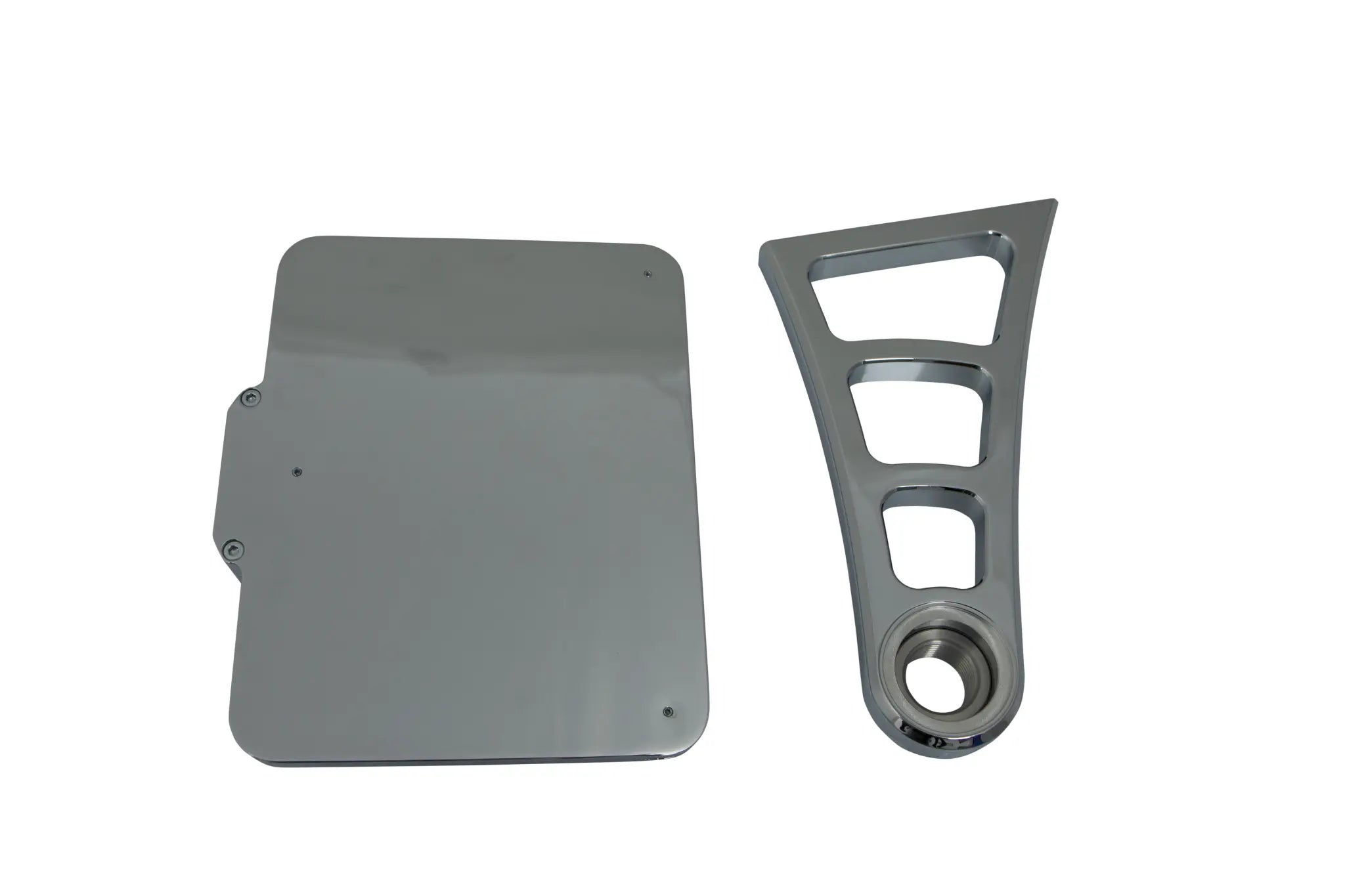 Heinz Bikes License Plate Side Mount For 3/4" Axles - Chrome