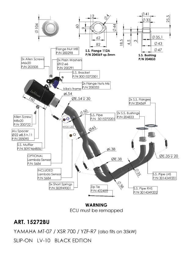 Leovince LV-10 Black Edition Full-System Exhaust