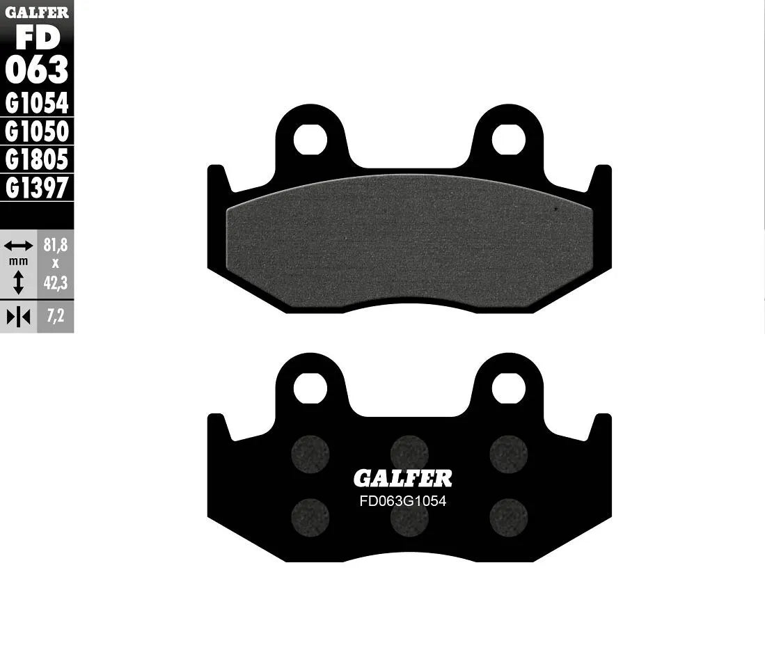 Galfer Semi-metalliska Bromsbelägg För Oem Ersättning - Fram & Bak