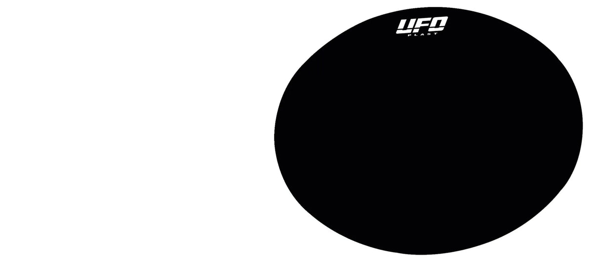 UFO Oval Front Number Plate Stickers Yellow