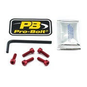Pro Bolt Aluminium Fuel Cap Kit - Red
