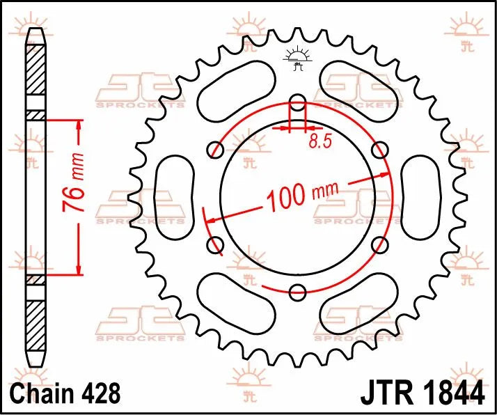 Jt Sprockets Steel Rear Sprocket - 48t