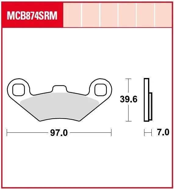 Trw Srm Series Sintered Scooter Brake Pads - Front & Rear