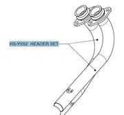 Akrapovic Header Headpipes och Collectorer 2-i-1 System