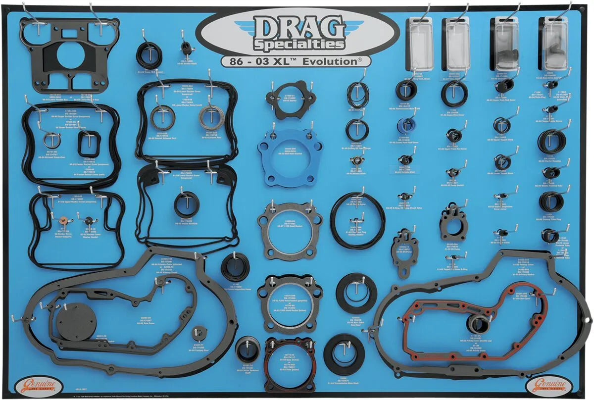 Drag Specialties XL Evolution Gasket Display Board 1986-2003