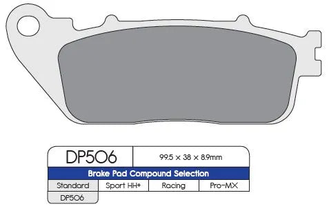 Dp Brakes Standard Sintermetall Bromsbelägg - Bak