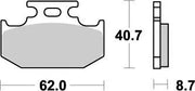 Moto-master Nitro Bromsbelägg - Sintermetallblandning - Bak