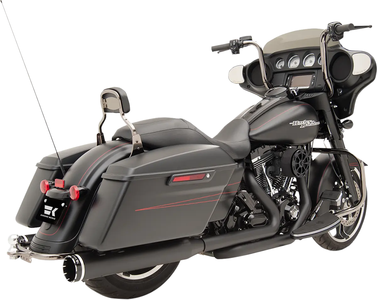 Khrome Werks Dominator 2-i-2 Avgassystem Svart