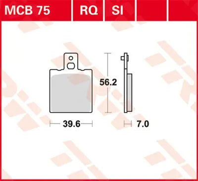 Trw Rq Series Organic Sports Bromsbelägg - Fram & Bak