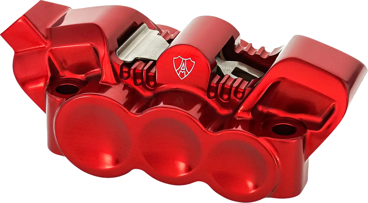 Arlen Ness Mono Radial Brake Caliper 100mm Left Red