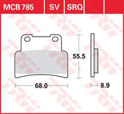 Trw All Round Sintered Metal Bromsbelägg - Fram