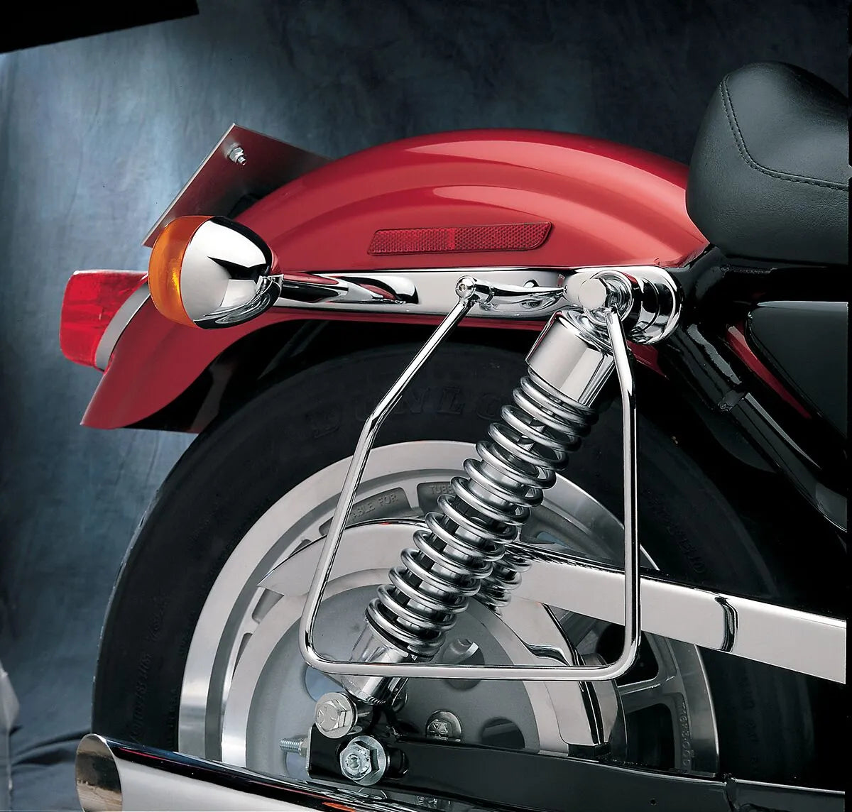 Drag Specialties Chrome Saddlebag Support Brackets