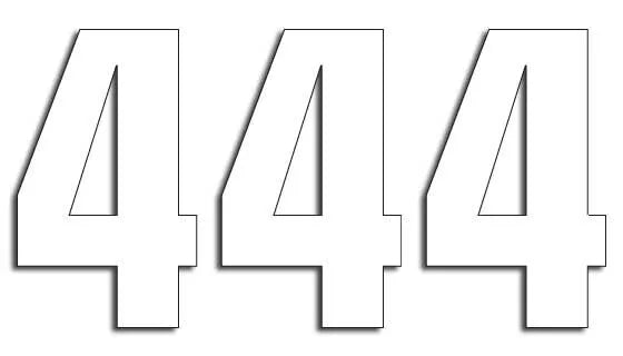 Blackbird Racing Number Plate Graphic - Two Series Numbers