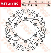 Trw Ec Cross Design Bromsskiva - Fram