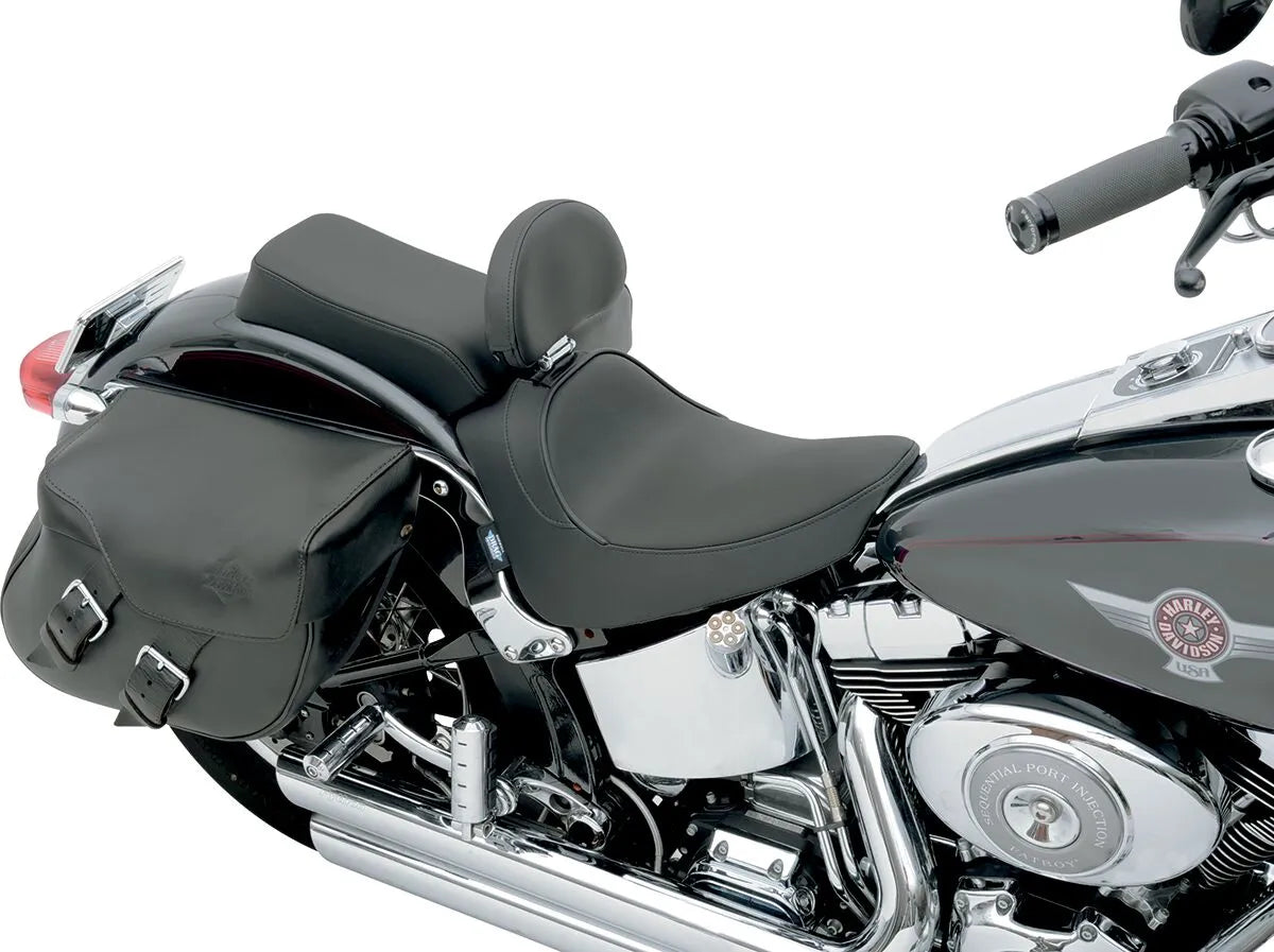 Drag Specialties Solo Seat - Backrest Compatible - For Harley Davidson