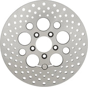 Drag Specialties Rostfritt Stål Borrad Bromsskiva - Bak