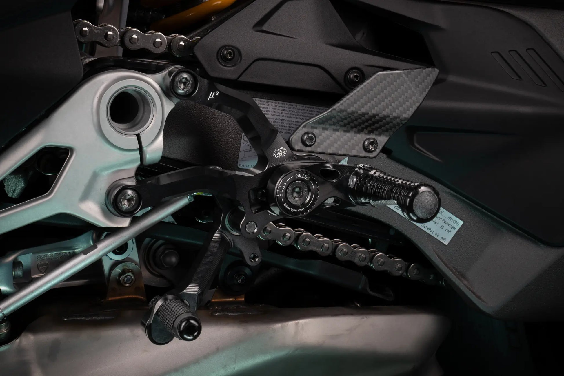 Gilles Tooling MUE2 Motorcycle Rearset System