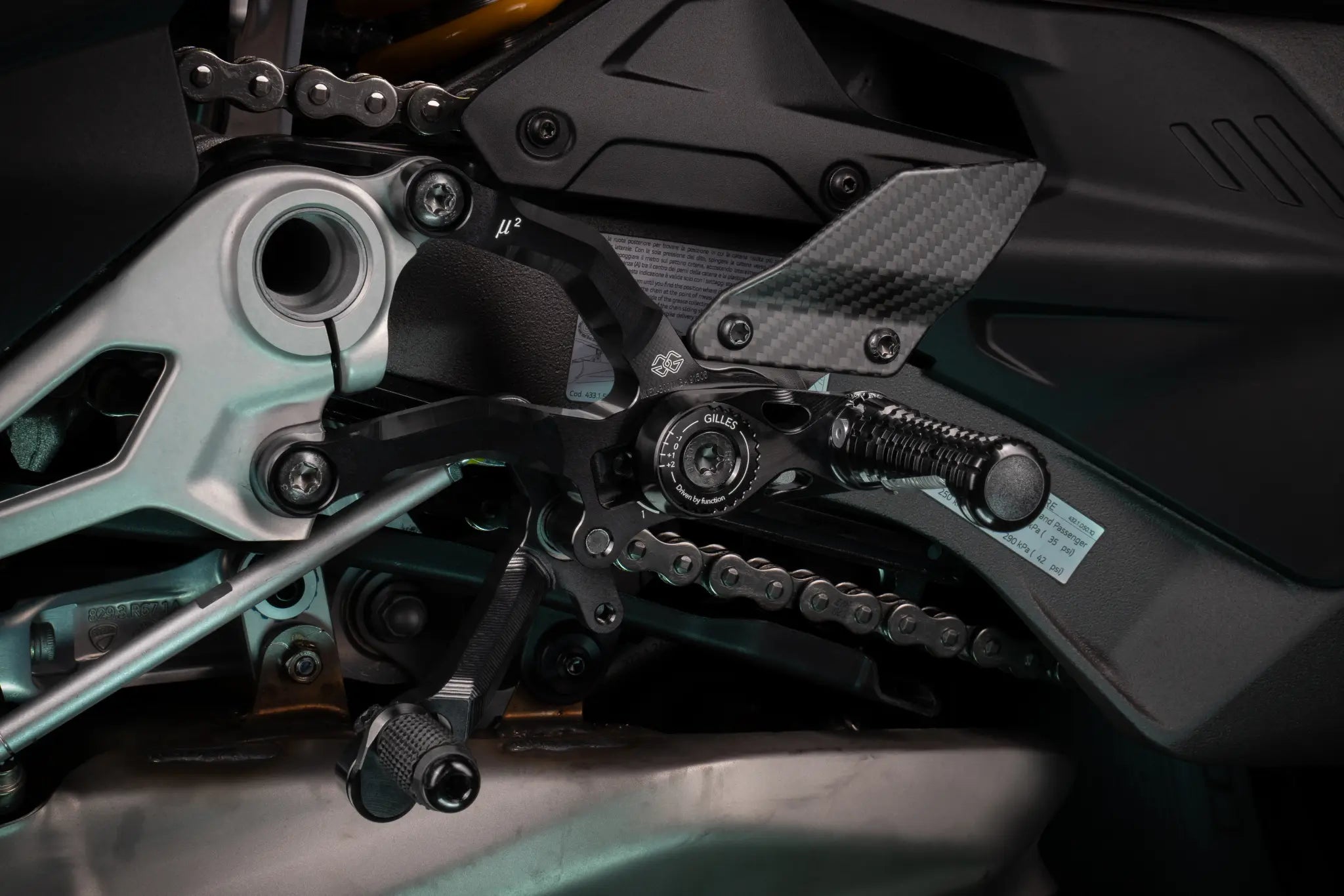 Gilles Tooling MUE2 Motorcycle Rearset System