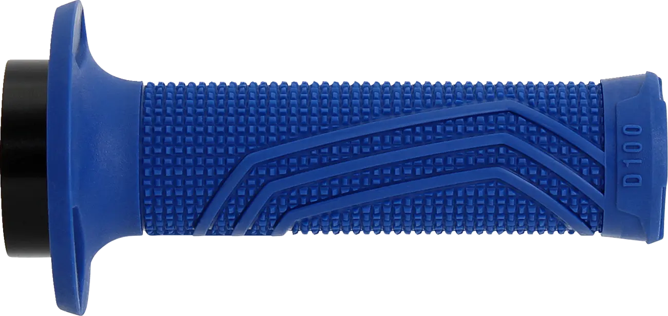 Domino D100 D-lock Grips - Blue Motorcycle Grips