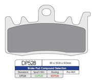Dp Brakes Standard Sintered Metal Brake Pads - Pair - Front & Rear