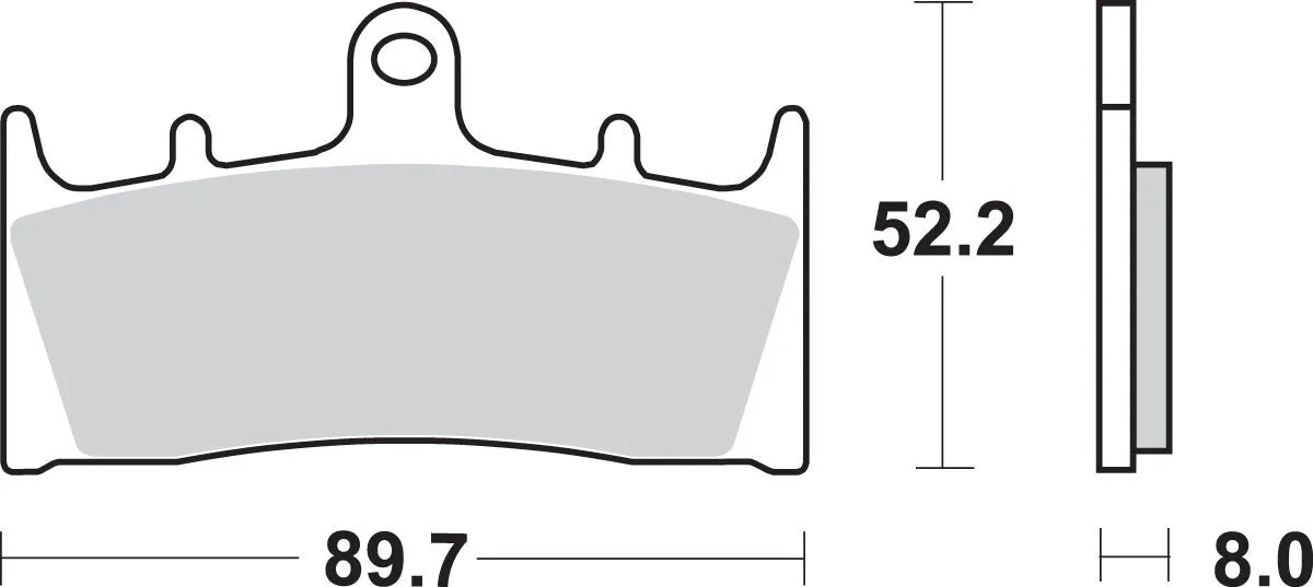 Sbs Hs Street Excel Sintered Främre Bromsbelägg - Fram