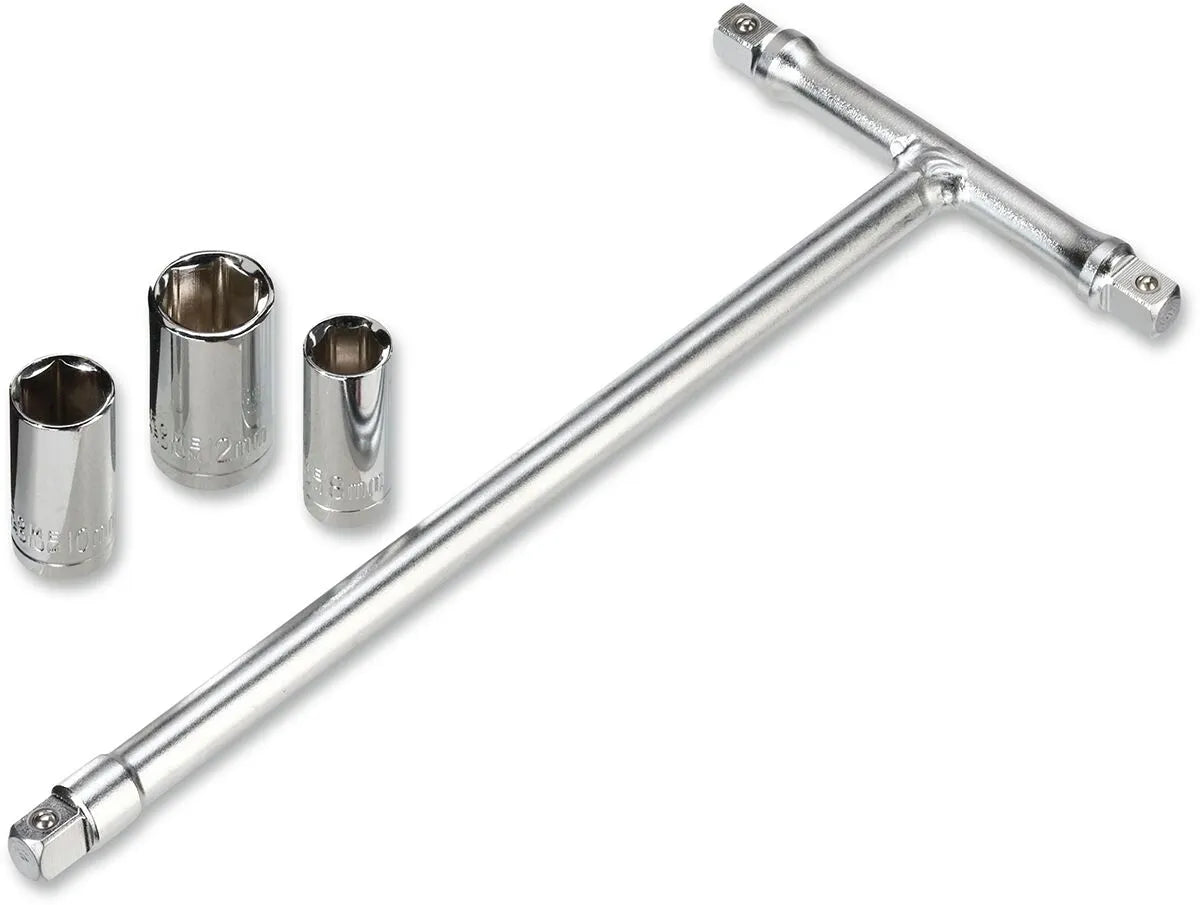 Moose Offroad T-Handle Driver Socket Set 8 10 12mm Chrome 7"