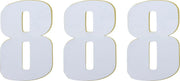 Moose Offroad Vinyl Race Numbers - 6" White Number 8