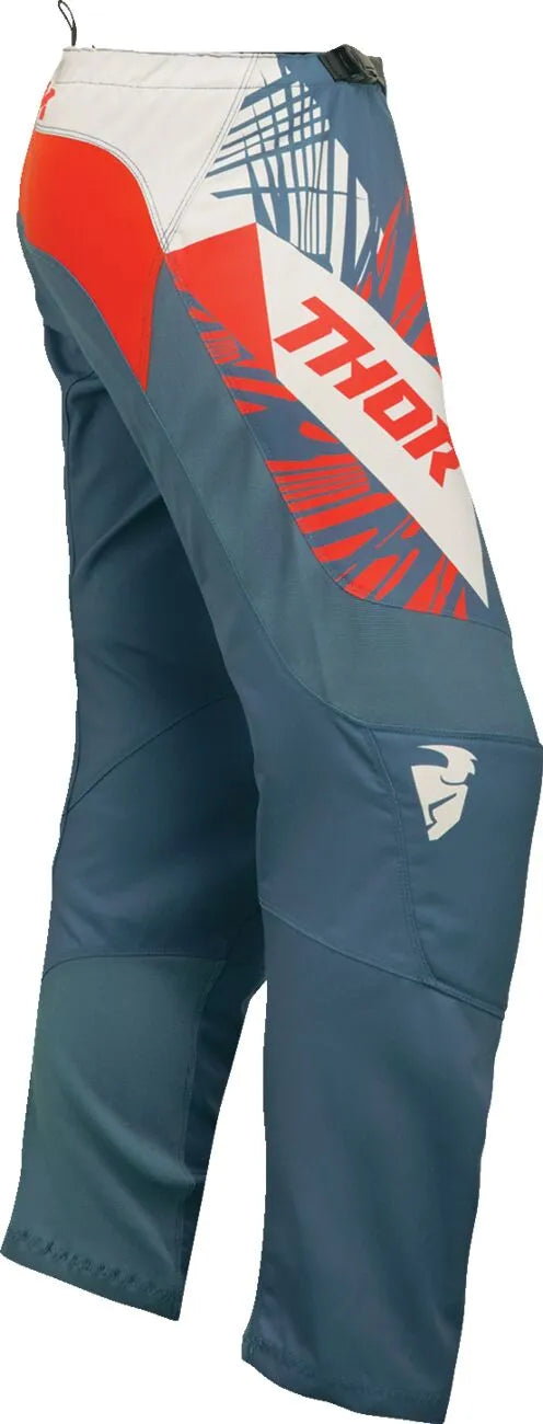 Thor Women's Sector Split Pants - Red/Vintage White/Steel Blue