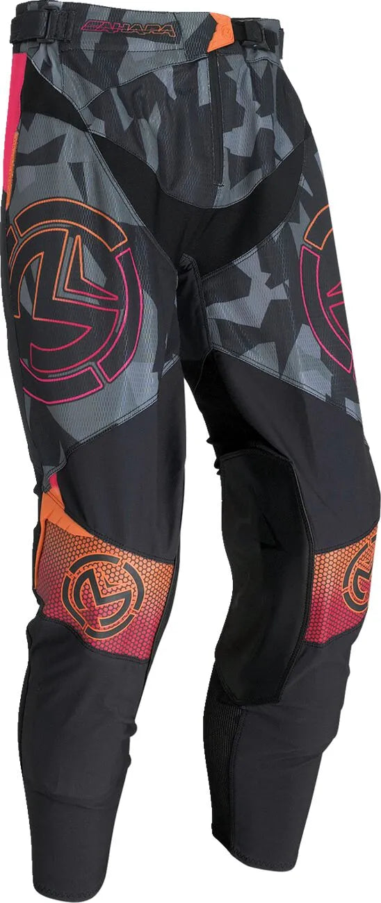 Moose Offroad Sahara Pants - Black/Gray/Orange/Pink