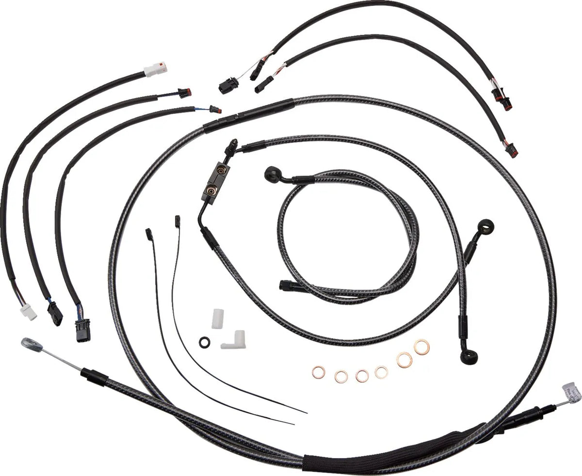 Magnum Shielding KARBONFIBR Handlebar Kit Harley Fat Bob