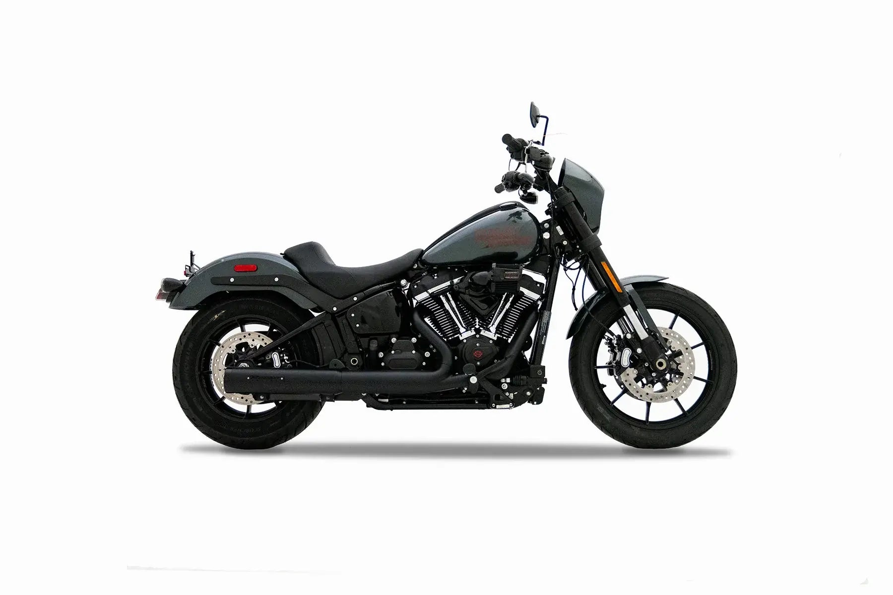 Rinehart Racing 4" Hp40 Slip-On Avgassystem För Softails