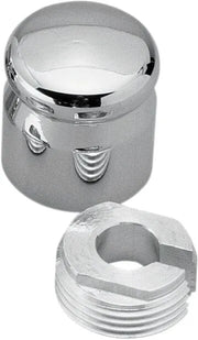 Pro-one Perf.mfg. Chrome Billet Choke Cable Knob Cover