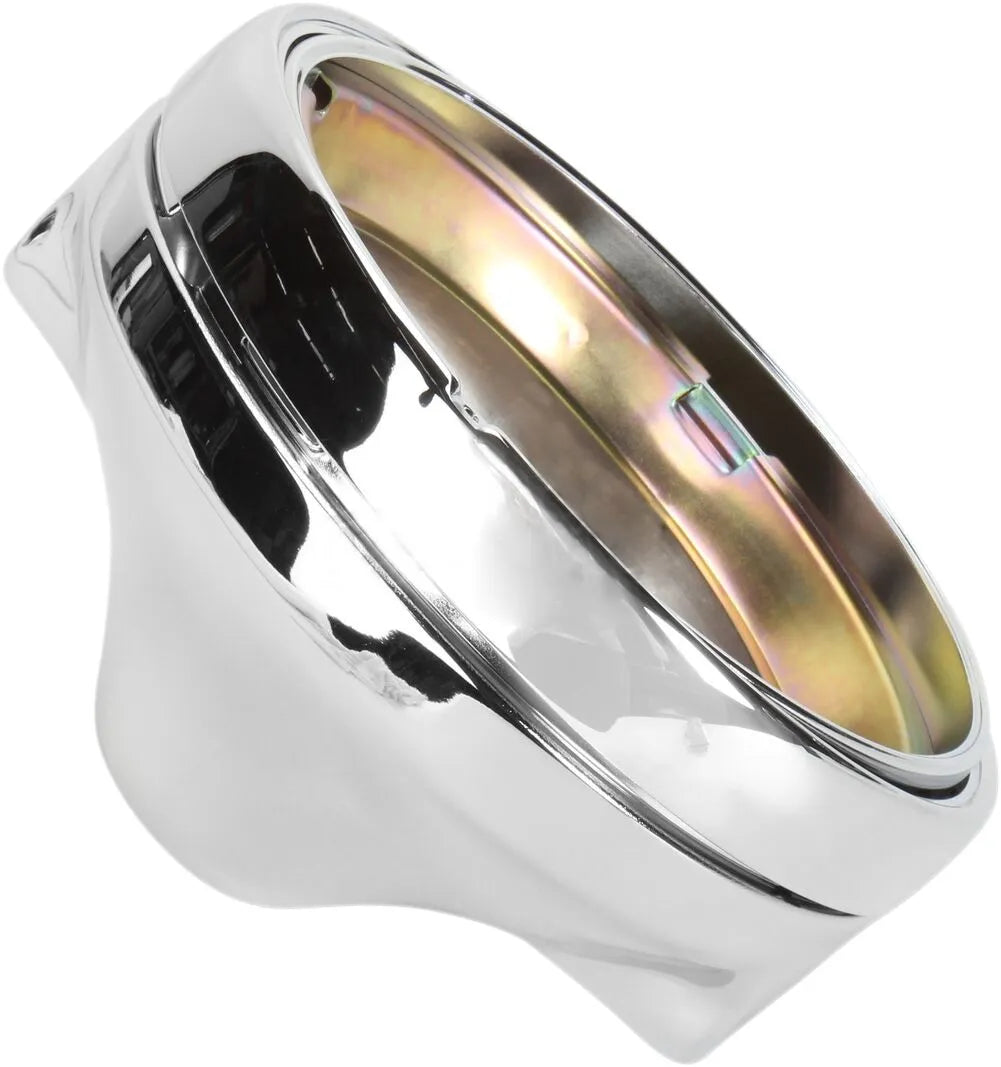 Emgo 7" Side Mount Headlamp Shell - Chrome