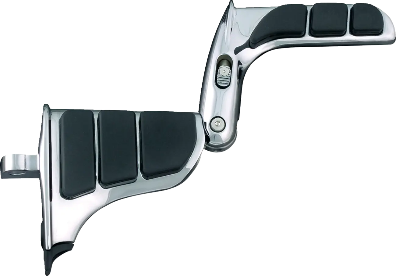 Kuryakyn Swingwing Pegs - Chrome/black Folding Footpegs