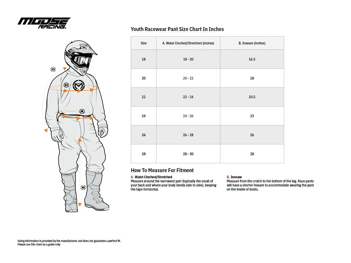 Moose Offroad Youth Agroid Racewear Pants - Black/Hi-Vis Yellow