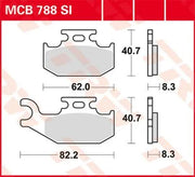 Trw Si Series Sintered Off-road Brake Pads Set Of 2 - Front