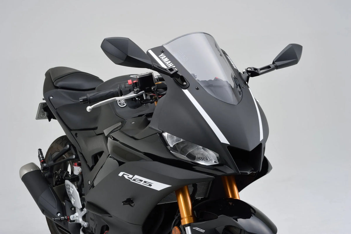 Daytona D-Mirror 12 Diamond Fairing Mirror - Left - Black