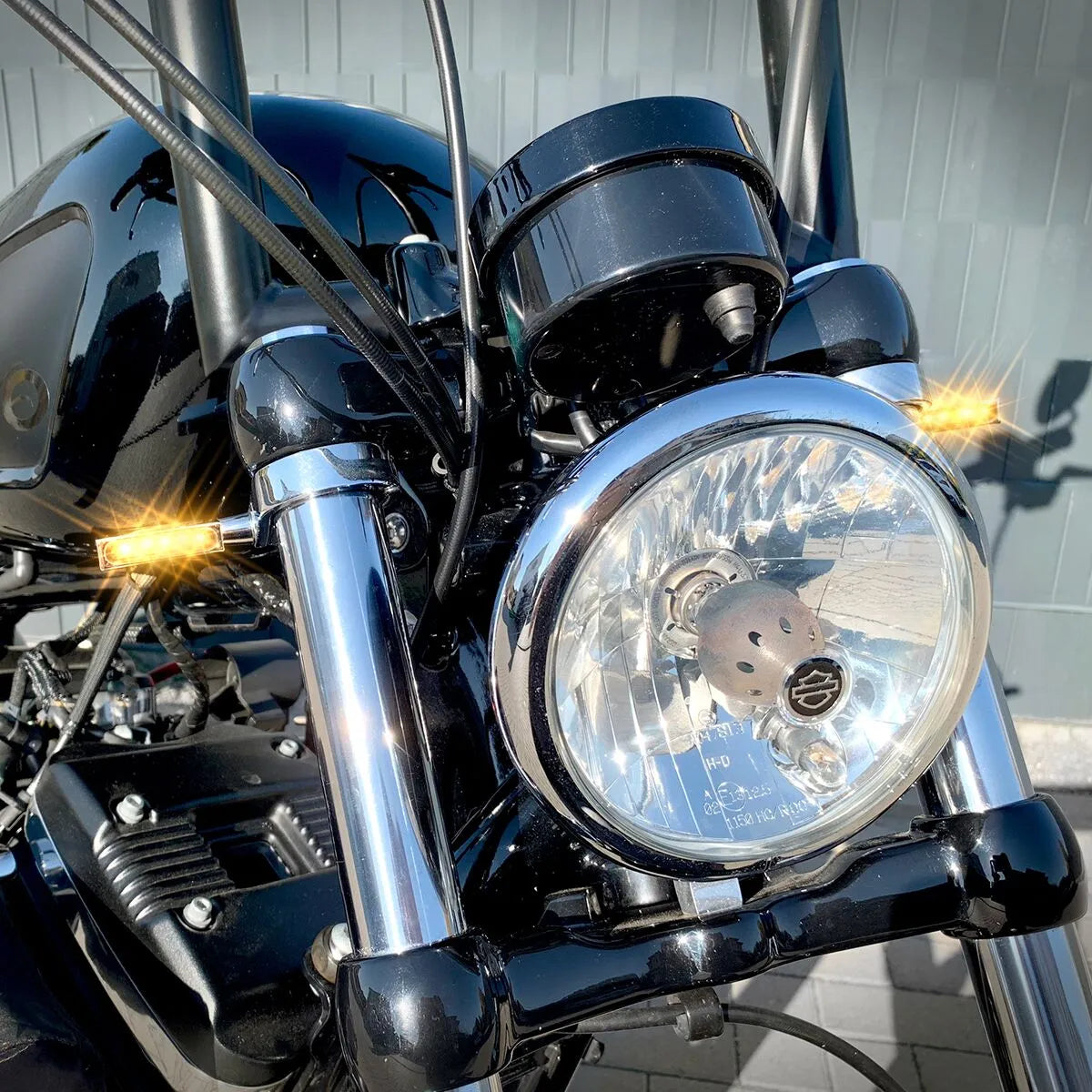 Heinz Bikes Blokk-line Led Turn Signal - Chrome