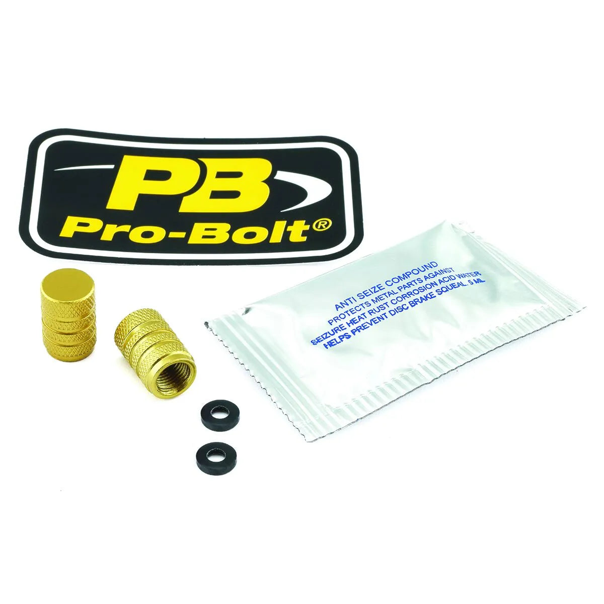 PRO BOLT Aluminium Valve Stem Cap - Universal Fit