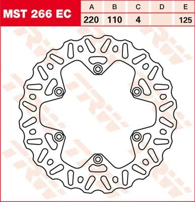 Trw Ec Cross Design Brake Rotor - Rear