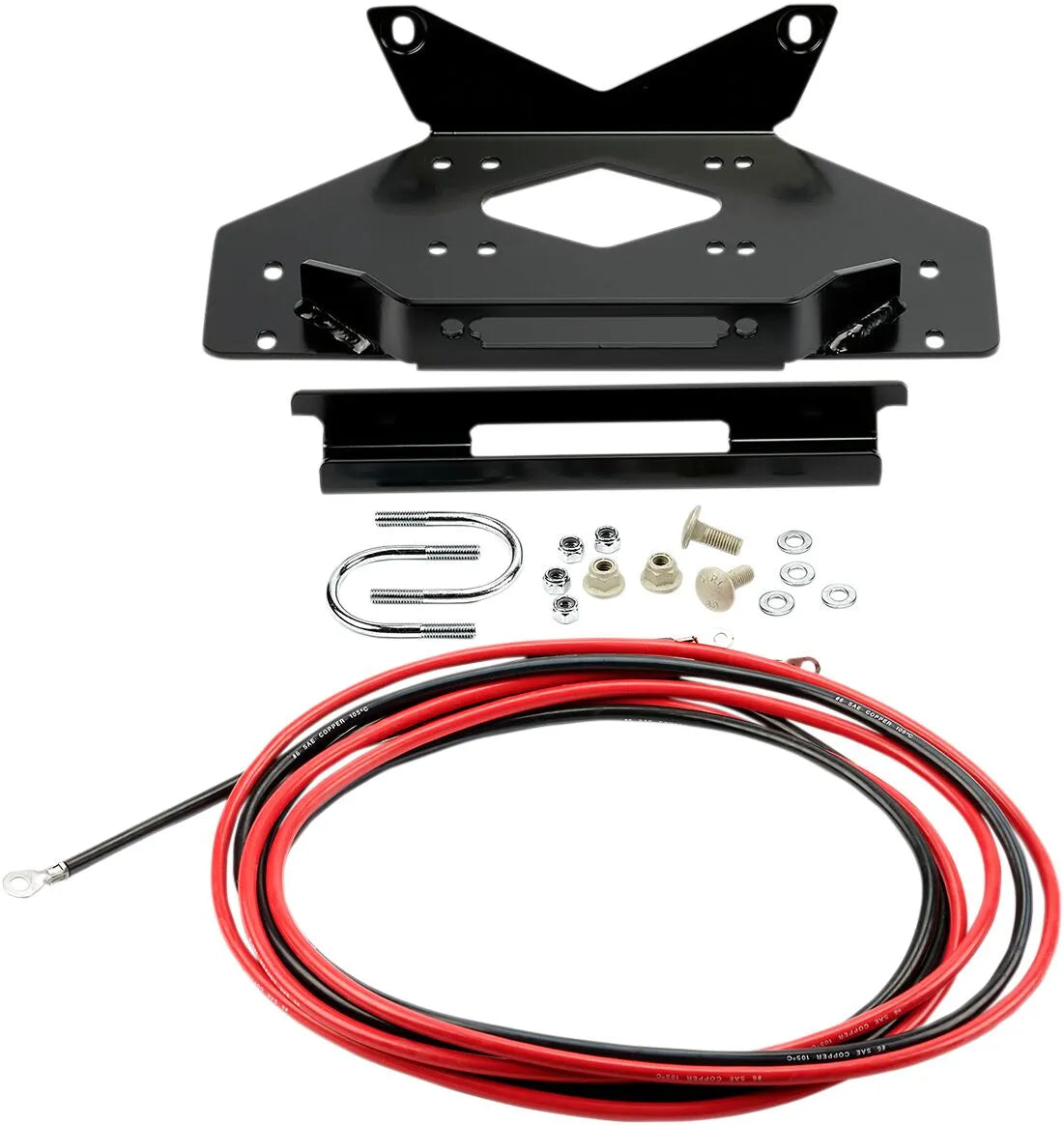Warn Front Winch Mount Kit Black for Kawasaki Mule Pro