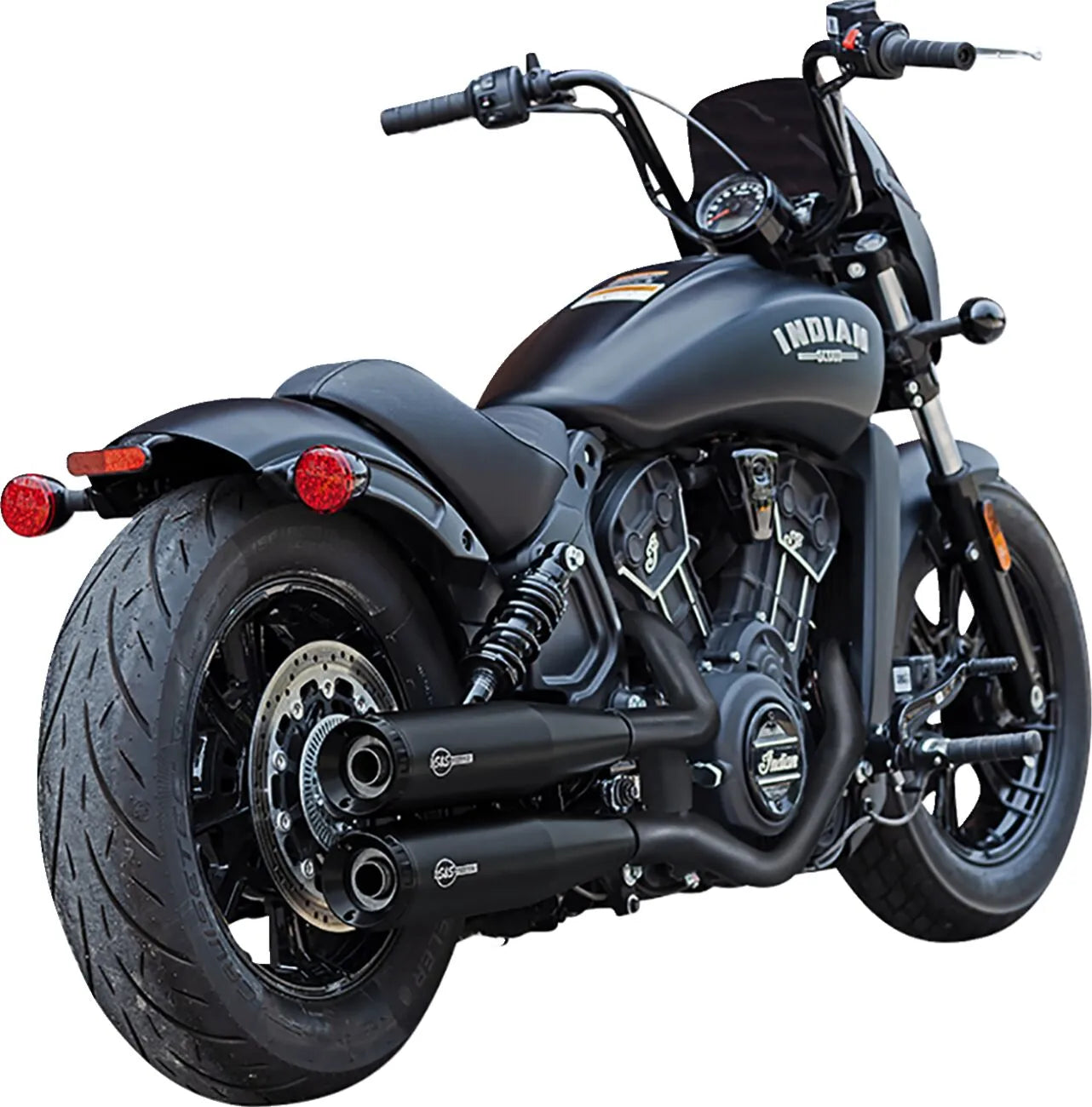 S&S Cycle Grand National Slip-On Avgasrör För Indian Scout