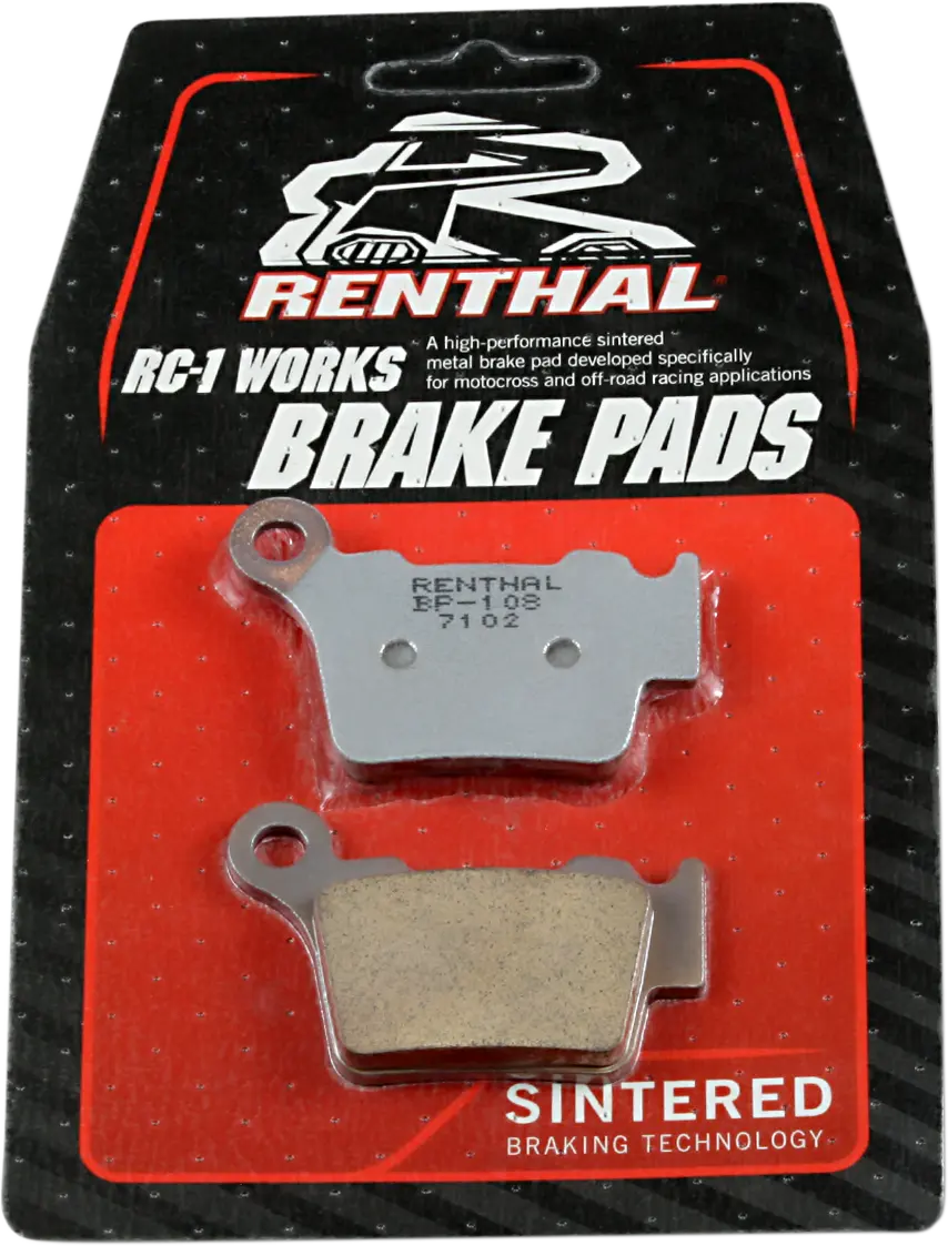 Renthal Rc-1 Works Brake Pads For Motocross - Rear