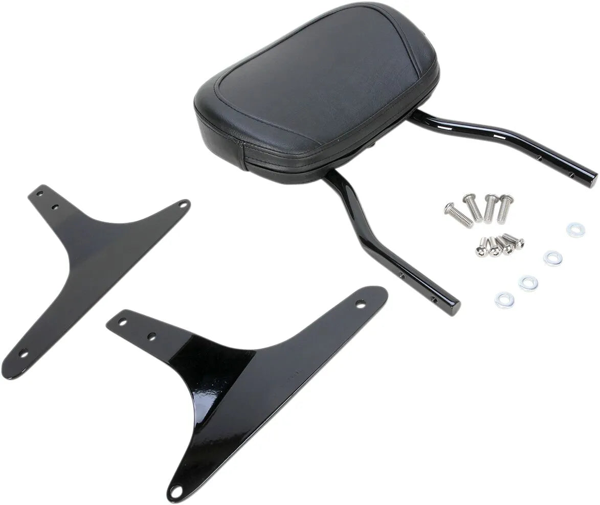 Cobra Round Sissy Bar - Black Steel