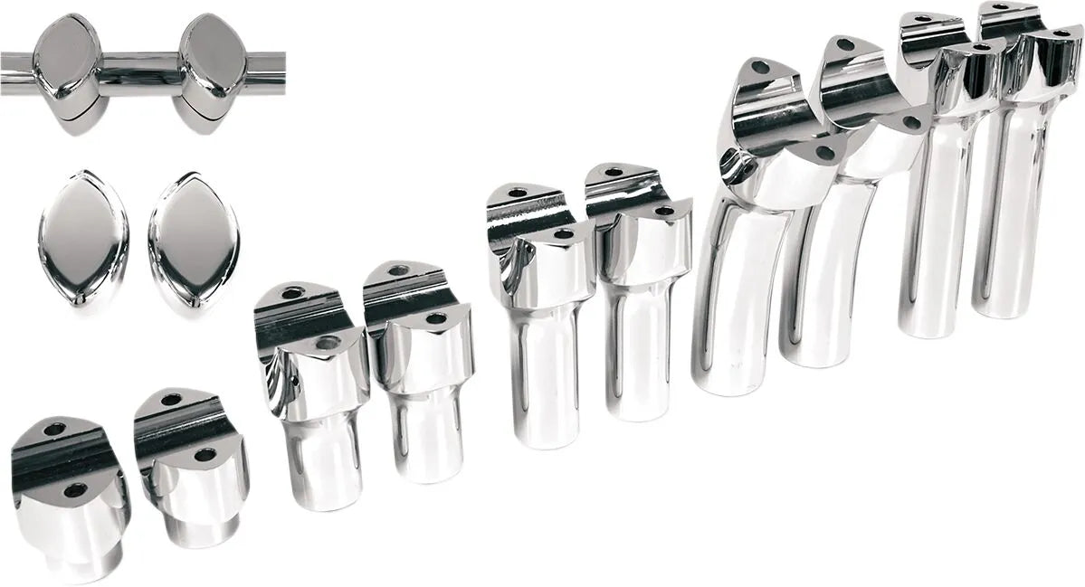 Drag Specialties Big Buffalo Handlebar Risers Chrome