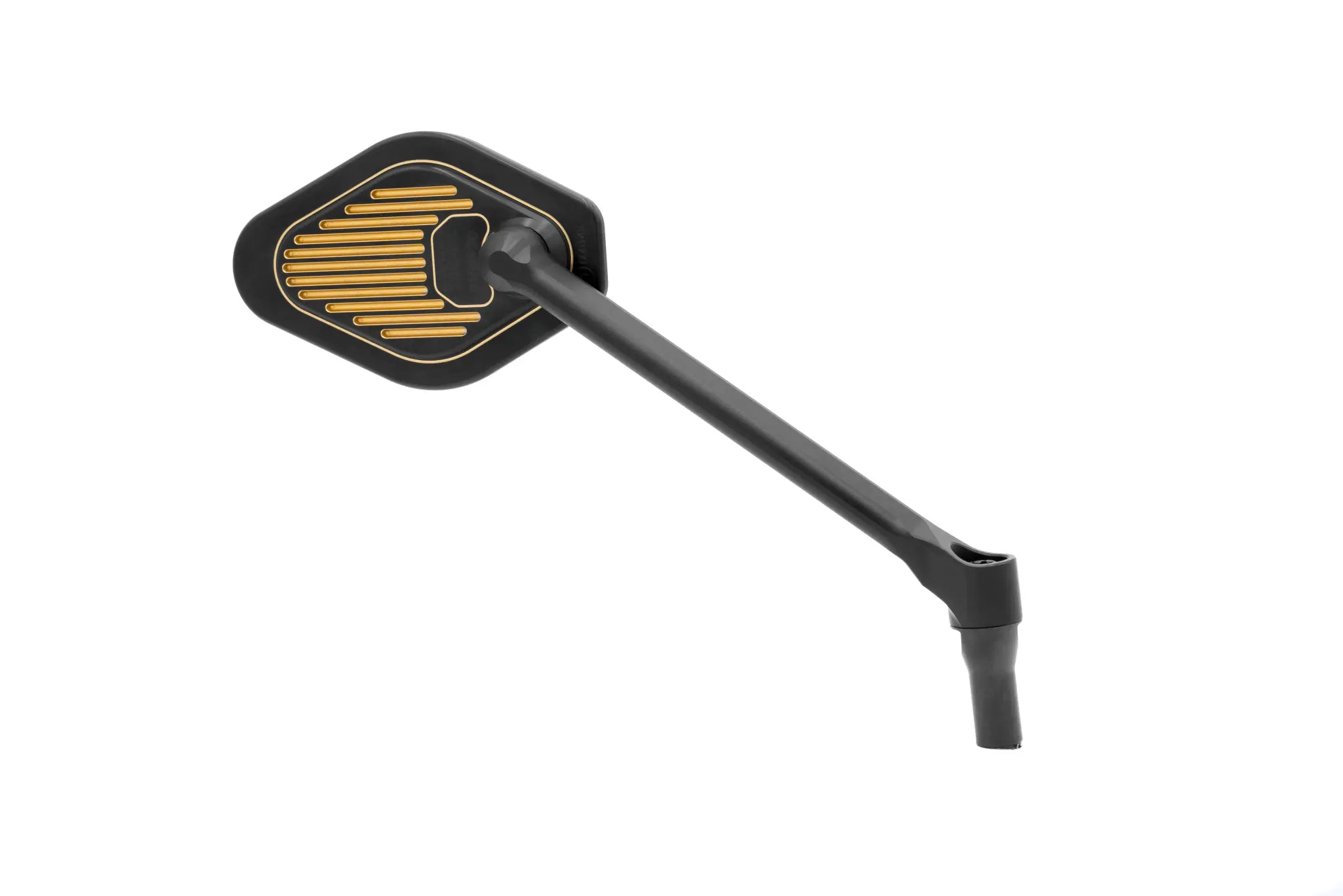 Drag Specialties Mirror - 18 Cm Stem - Black & Gold