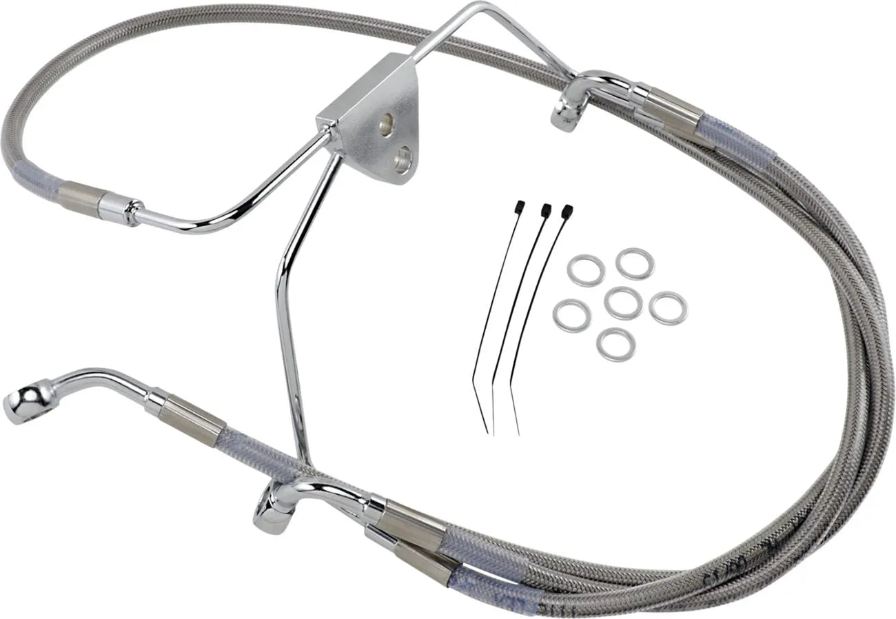 Drag Specialties Extended Brake Line Kit - Stainless Steel