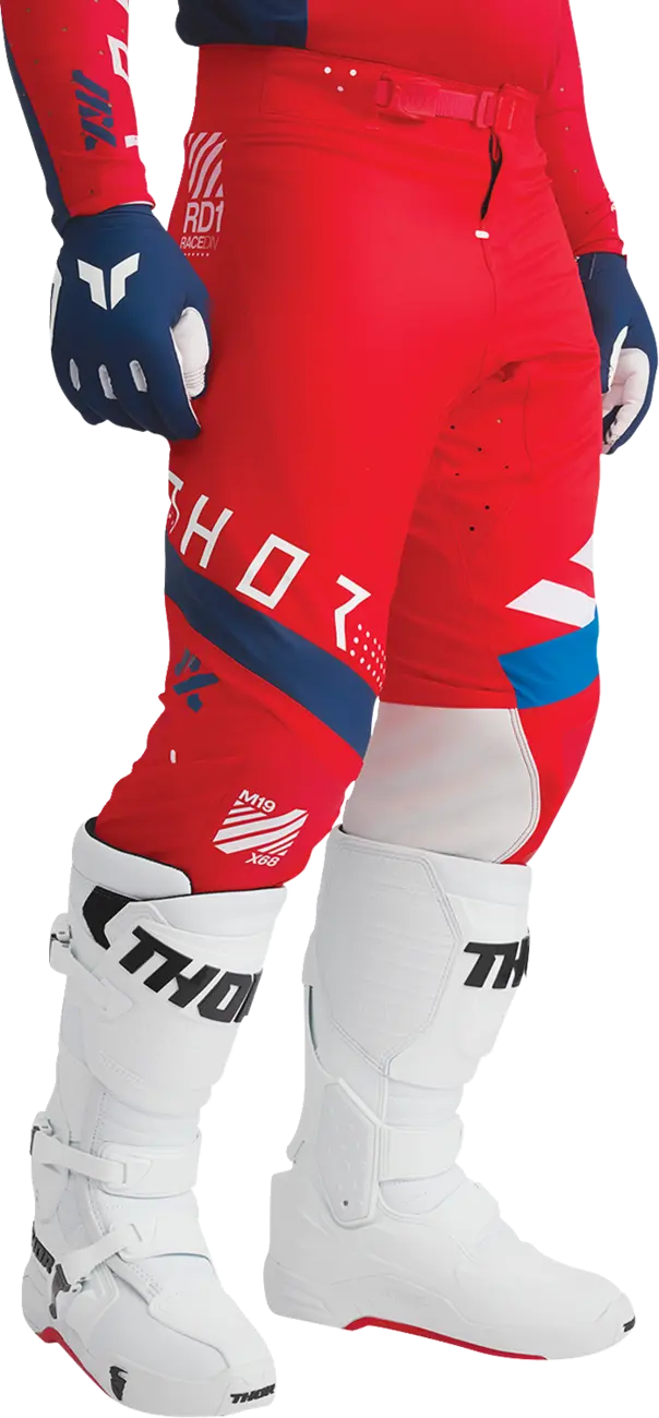 Thor Sportmode Synth Pants - Blue/Red/White
