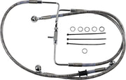 Drag Specialties Extended Brake Line 35" Stainless Steel Front
